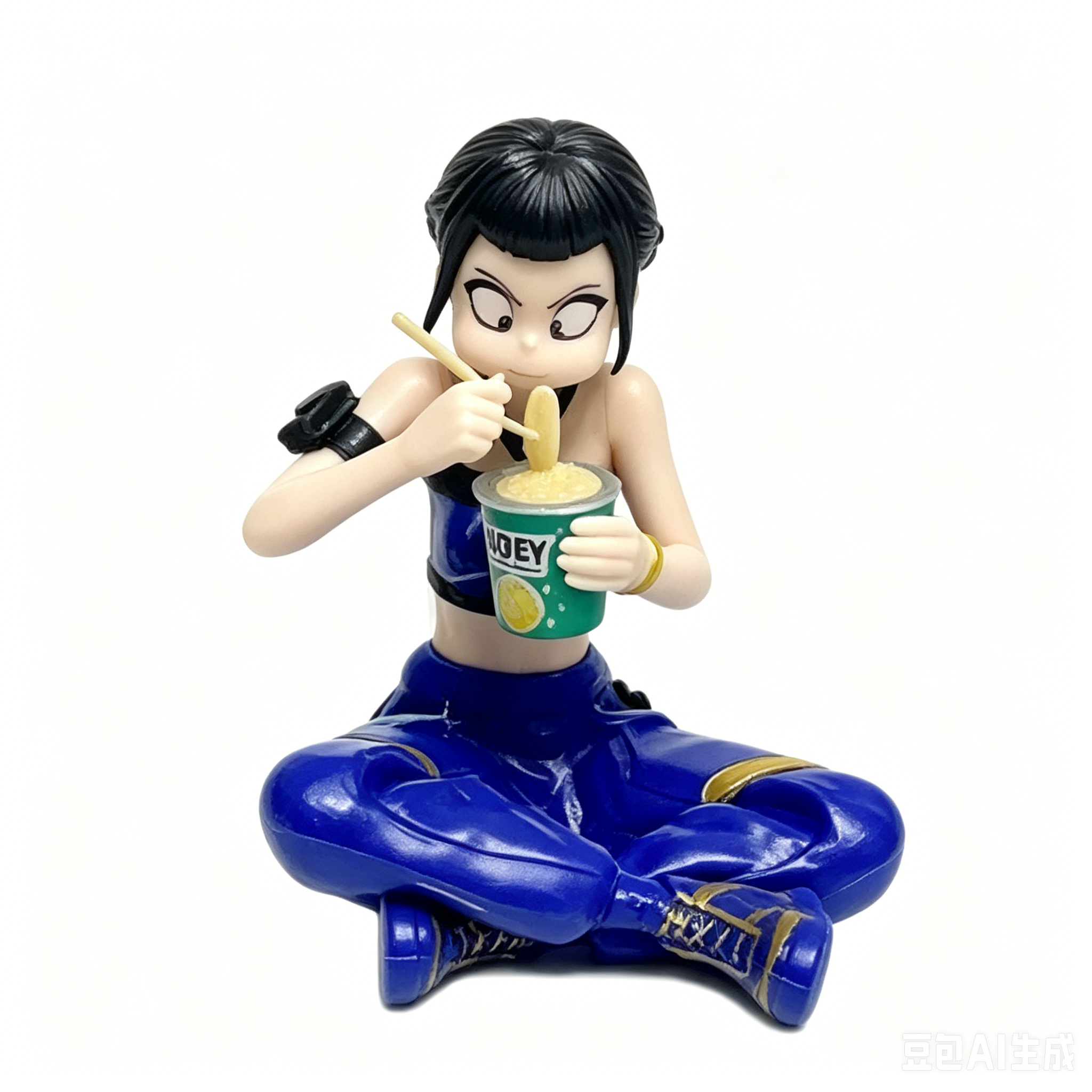 K-Pop Slayers 3Pcs Ramen Eating PVC Figures | Rumi Zoey Mira Anime Desktop Decor Collectible Model Toy Fan Gift Set