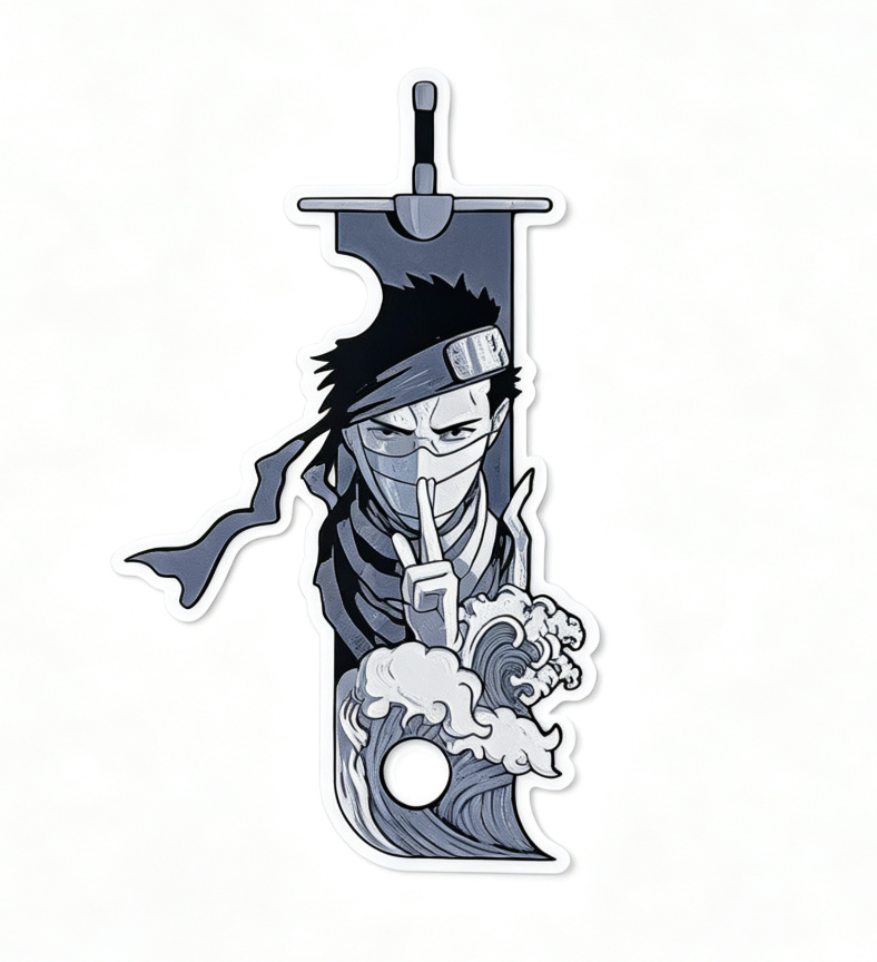 3D-Print-Knife-shaped pendant(Zabuza)