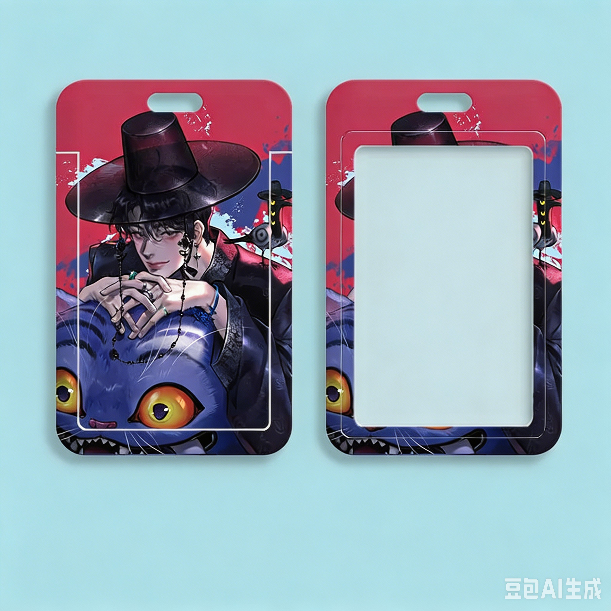 K-Pop Slayers Slide PVC Card Holder | Anime Student ID Bus Pass Access Badge Protective Cover Fan Collection Gift