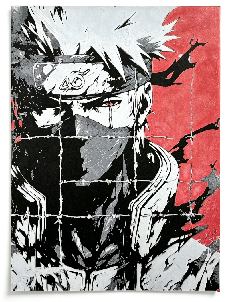 3D-Print-Kakashi Hueforge Paint | 8,000 Points