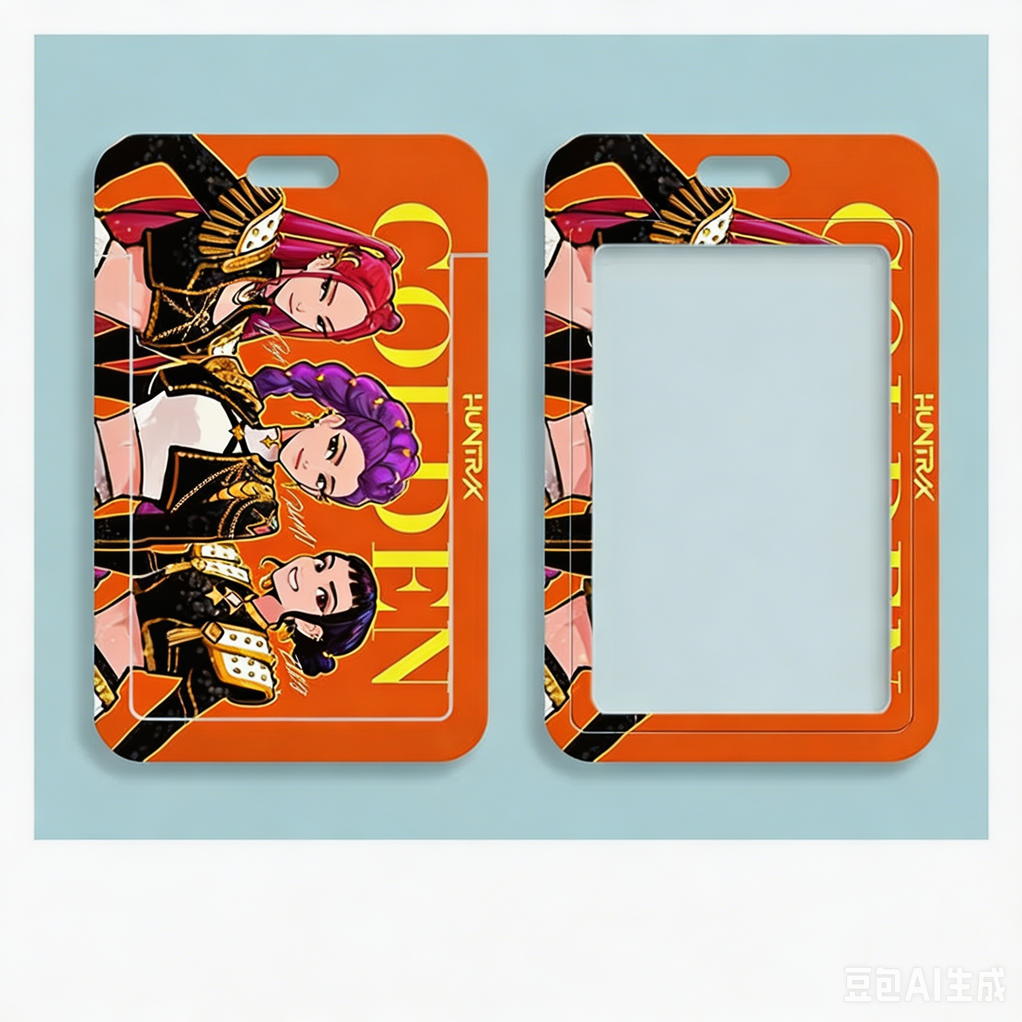 K-Pop Slayers Slide PVC Card Holder | Anime Student ID Bus Pass Access Badge Protective Cover Fan Collection Gift