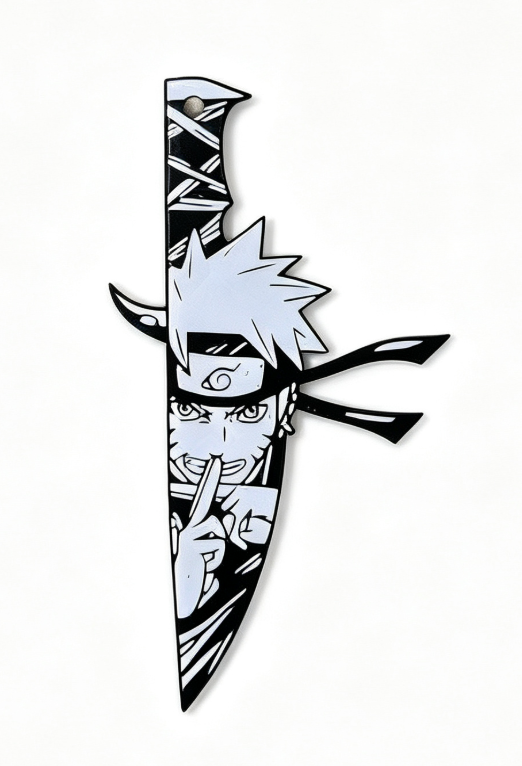 3D-Print-Naruto Sword-Shaped Pendant