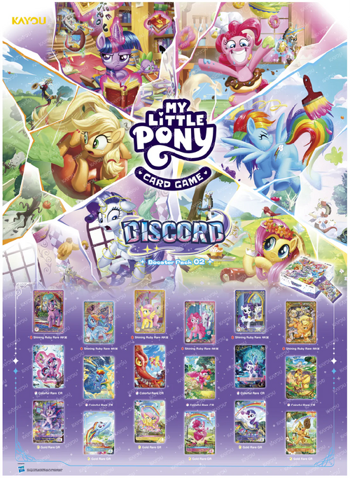 KAYOU My Little Pony Trading Card Game BP02 Discord - Display Box