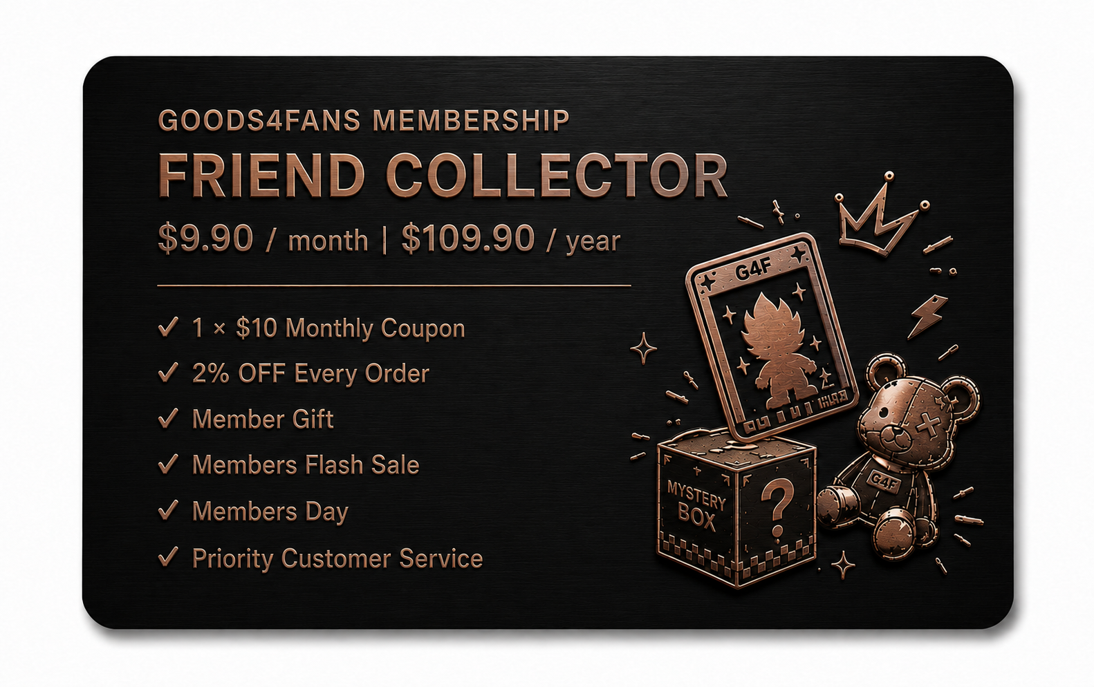 Goods4Fans Membership-$309.9 Be Daddy for One Year
