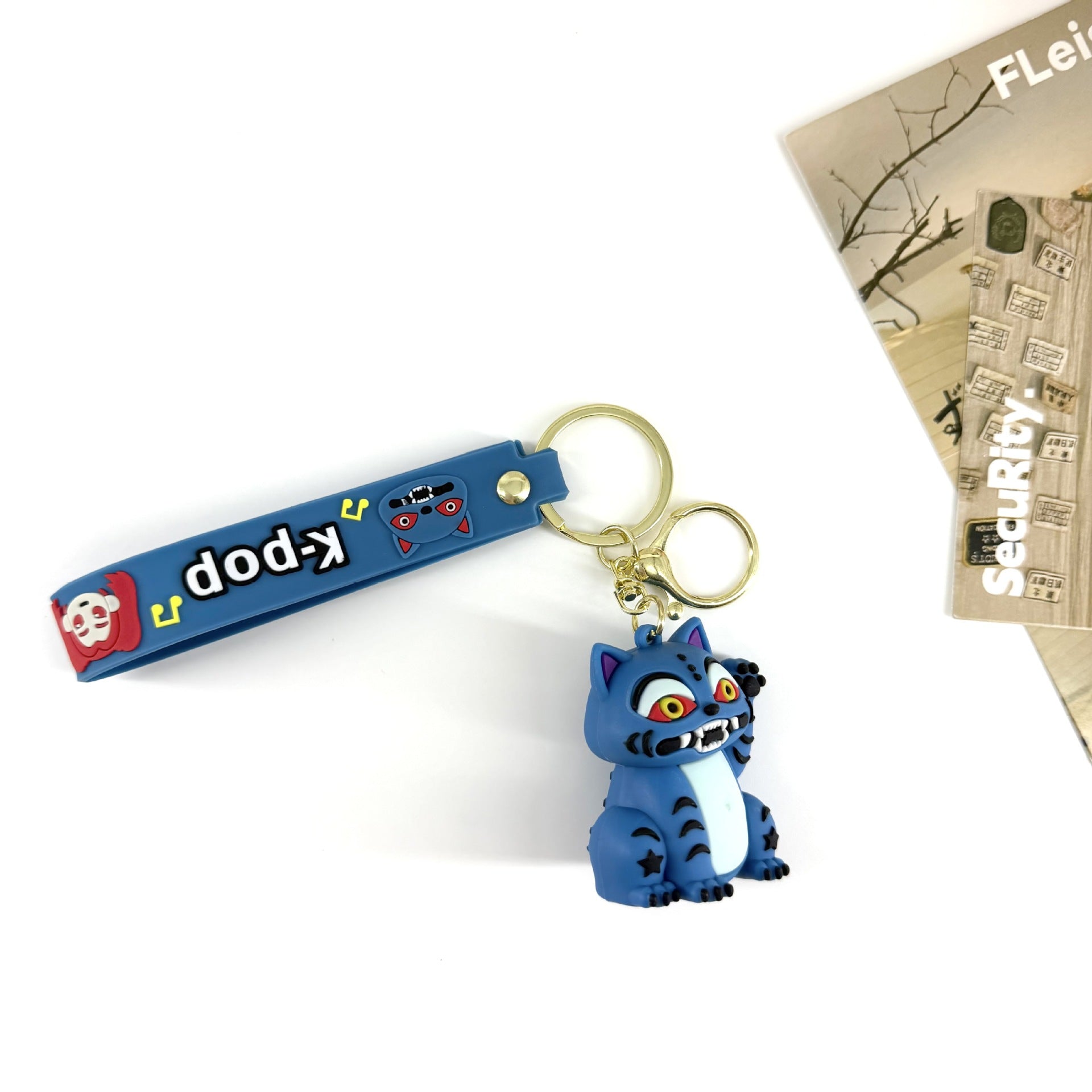 K-Pop Slayers  Girl Group 3D PVC Keychain | Cute Cartoon Doll Bag Pendant with KPOP Strap, Fan Collection Gift Accessories