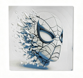 3D-Print-Shattered Spider-Man Square Sticker