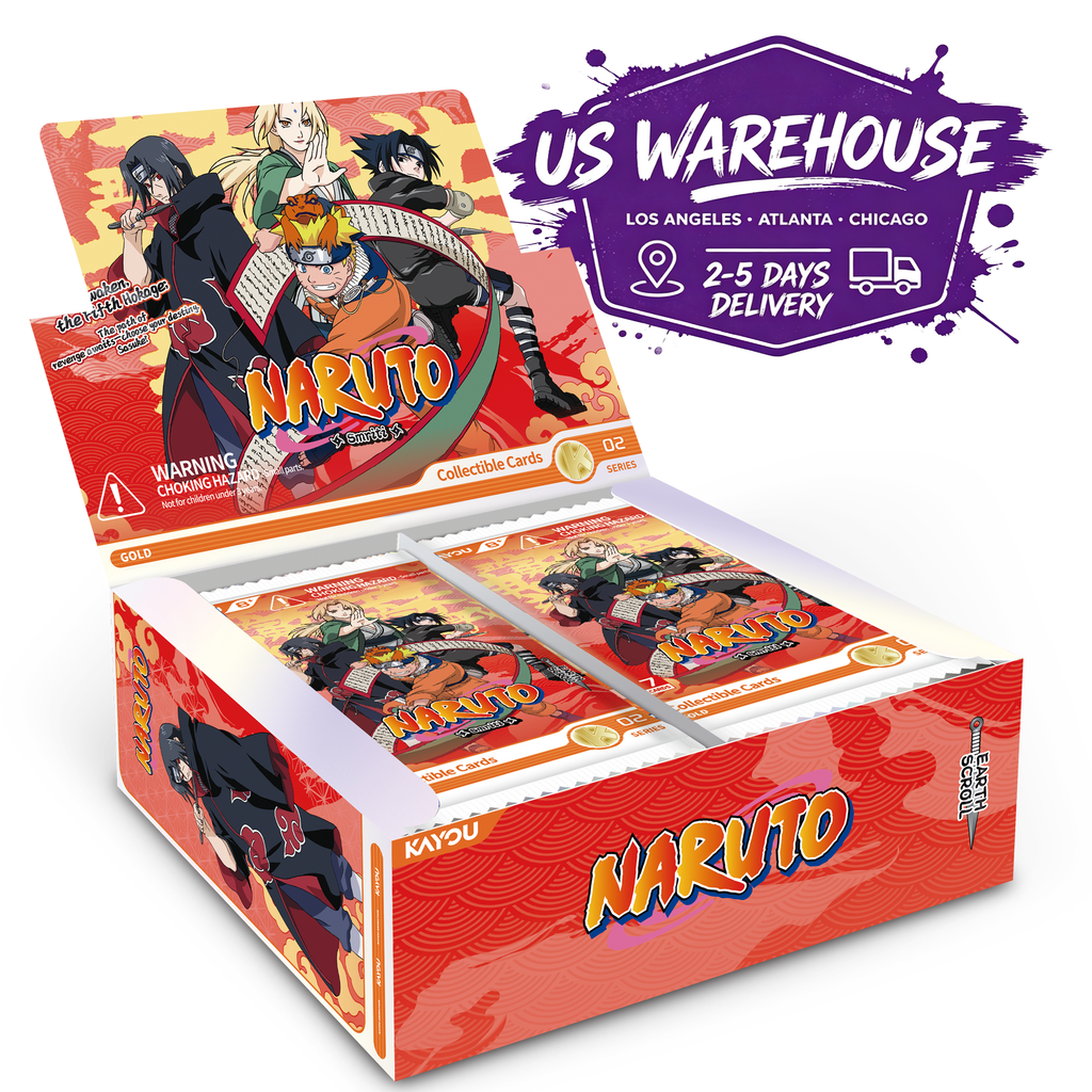 KAYOU Naruto Earth Scroll Series 2 Booster Box – Naruto Collectible Trading Cards
