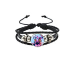 K-Pop Slayers Pink Beaded Stretch Bracelet | Anime Character Charm Wrist Jewelry Cute Girls Fan Collection Gift