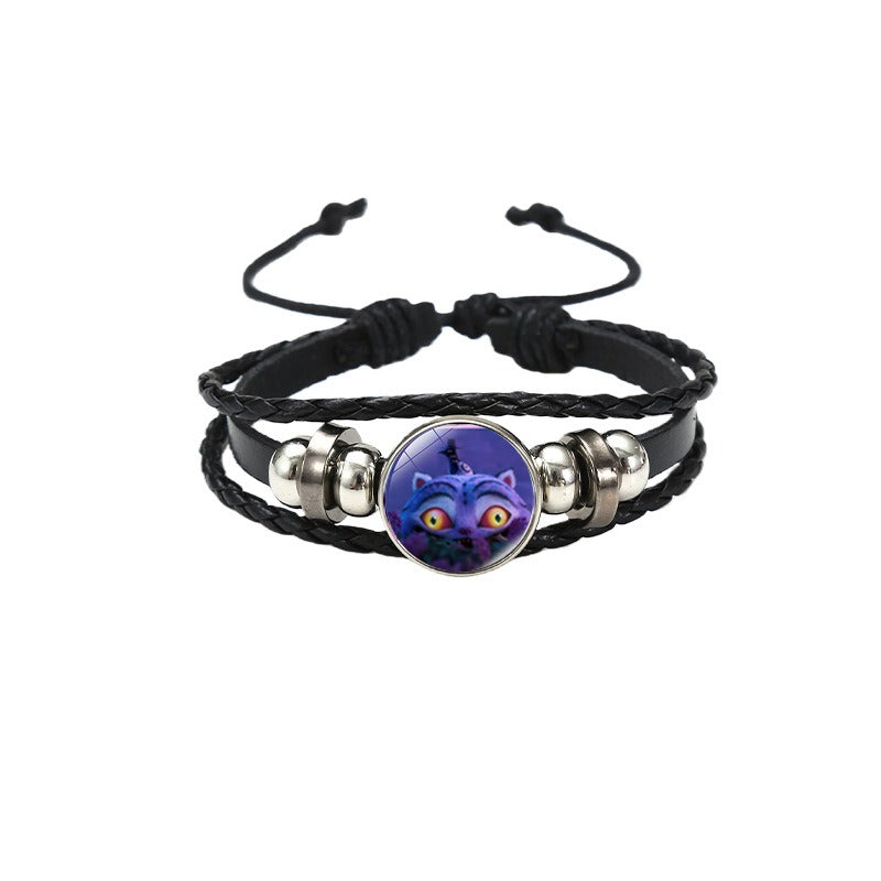 K-Pop Slayers Pink Beaded Stretch Bracelet | Anime Character Charm Wrist Jewelry Cute Girls Fan Collection Gift