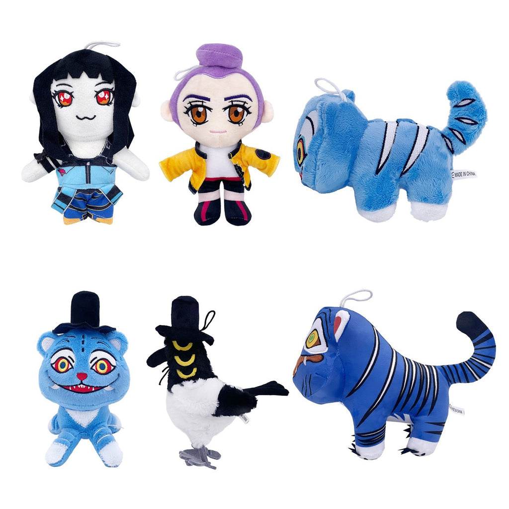 Kpop Slayer Demon Hunters KPOP Plush Doll | Soft Embroidered Anime Girl Group Stuffed Toy, Cute Backpack Pendant Fan Collection Gift For Teens