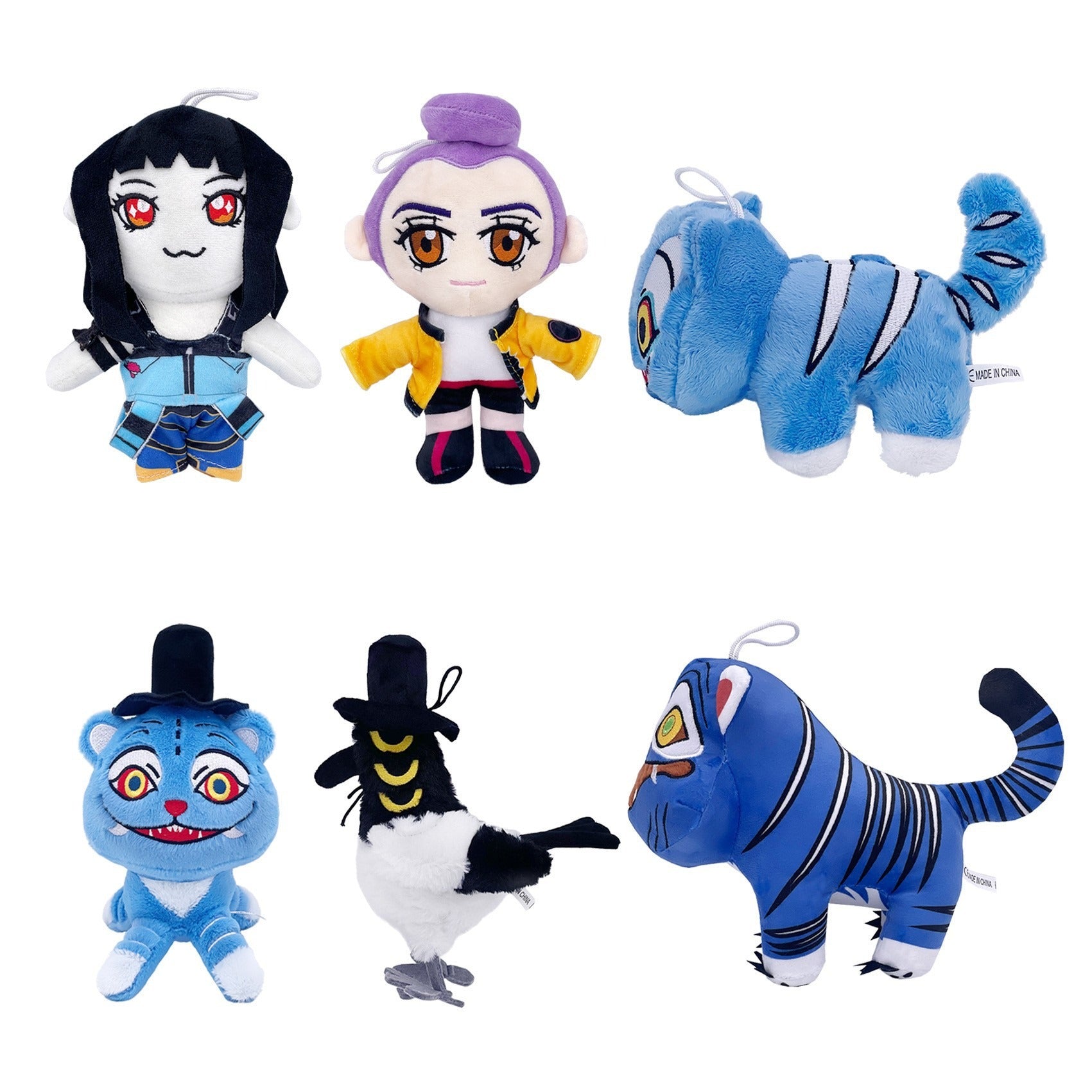 Kpop Slayer Demon Hunters KPOP Plush Doll | Soft Embroidered Anime Girl Group Stuffed Toy, Cute Backpack Pendant Fan Collection Gift For Teens