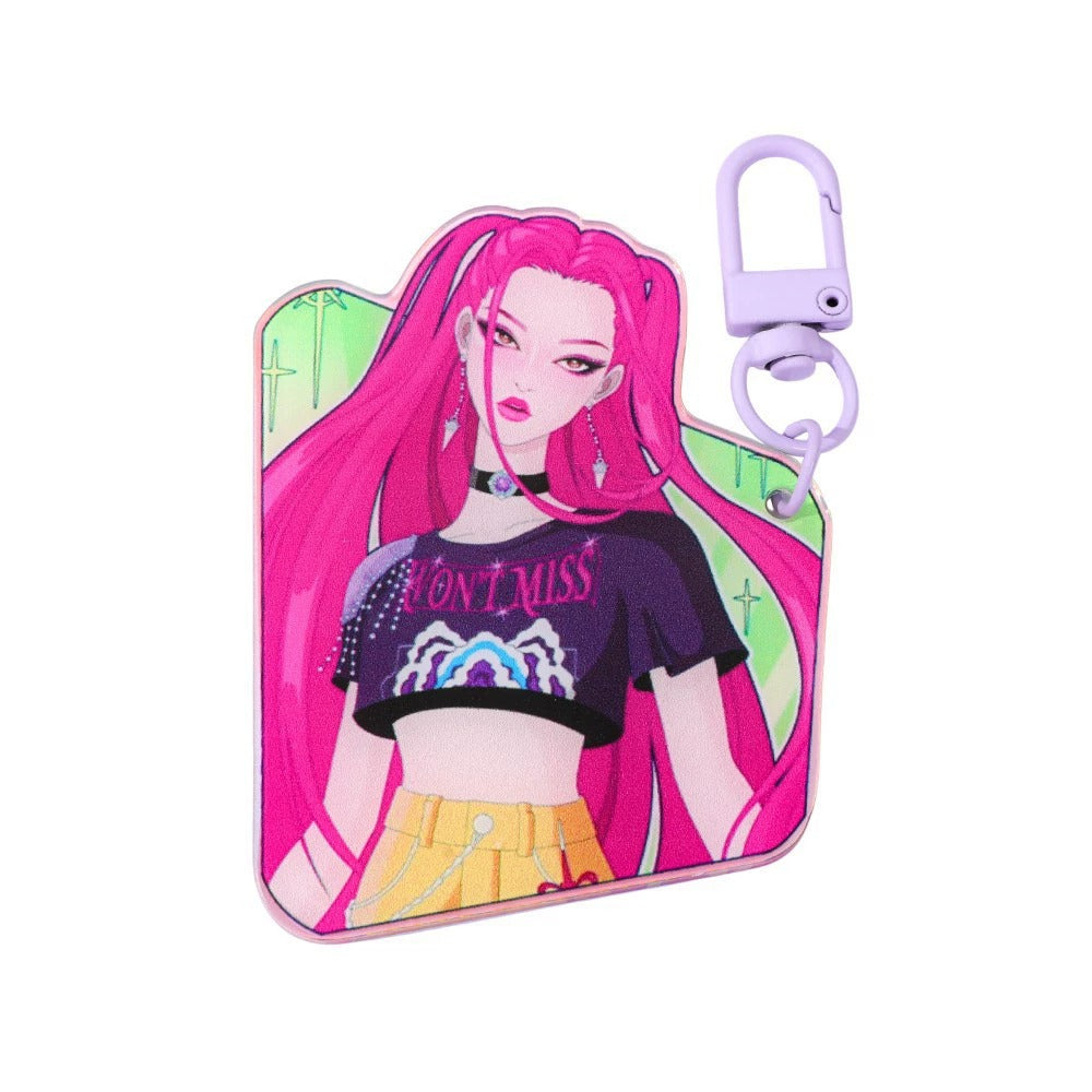 K-Pop Slayers Acrylic Keychain | Double-Sided Printed Cartoon Anime Bag Charm Cute Character Key Ring Fan Collection Pendant