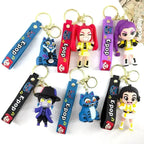 K-Pop Slayers  Girl Group 3D PVC Keychain | Cute Cartoon Doll Bag Pendant with KPOP Strap, Fan Collection Gift Accessories