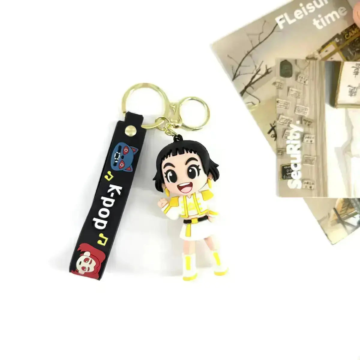 K-Pop Slayers  Girl Group 3D PVC Keychain | Cute Cartoon Doll Bag Pendant with KPOP Strap, Fan Collection Gift Accessories