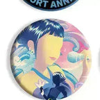 K-Pop Slayers 58mm Round Tin Button Badges | Waterproof Anime Character Metal Brooch Pins Backpack Decor Fan Collection Gift