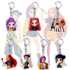 K-Pop Slayers Acrylic Keychain Rumi Mira Zoey | Double-Sided HD Printed Anime Bag Charm Cute Character Pendant Fan Collection Gift