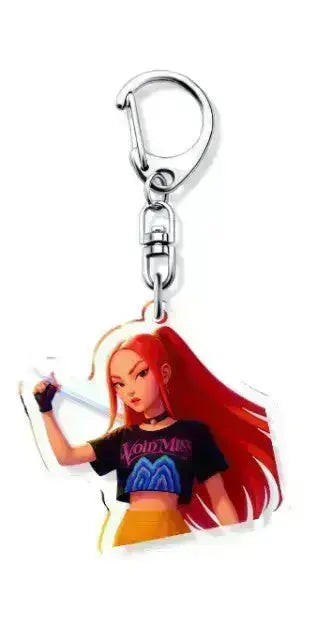 K-Pop Slayers Acrylic Keychain Rumi Mira Zoey | Double-Sided HD Printed Anime Bag Charm Cute Character Pendant Fan Collection Gift