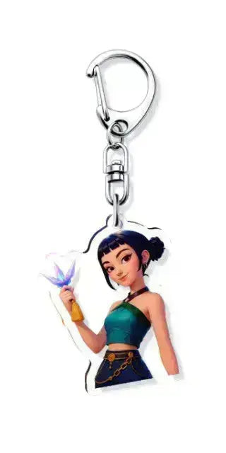 K-Pop Slayers Acrylic Keychain Rumi Mira Zoey | Double-Sided HD Printed Anime Bag Charm Cute Character Pendant Fan Collection Gift