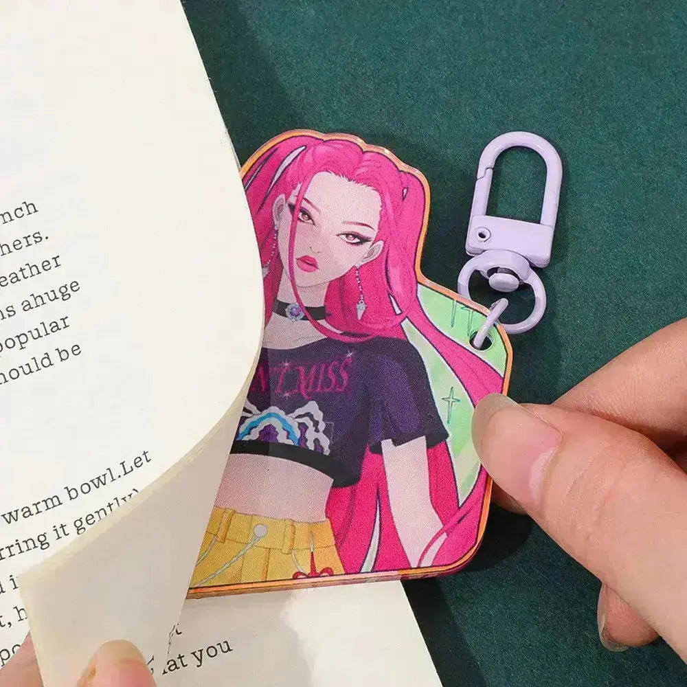 K-Pop Slayers Acrylic Keychain | Double-Sided Printed Cartoon Anime Bag Charm Cute Character Key Ring Fan Collection Pendant