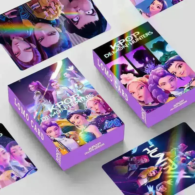 K-Pop Slayers Holographic Lomo Photocards 30Pcs Double Sided Anime Collectible Cards