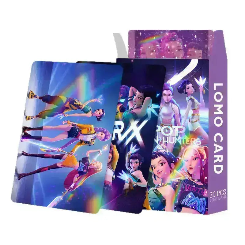 K-Pop Slayers Holographic Lomo Photocards 30Pcs Double Sided Anime Collectible Cards