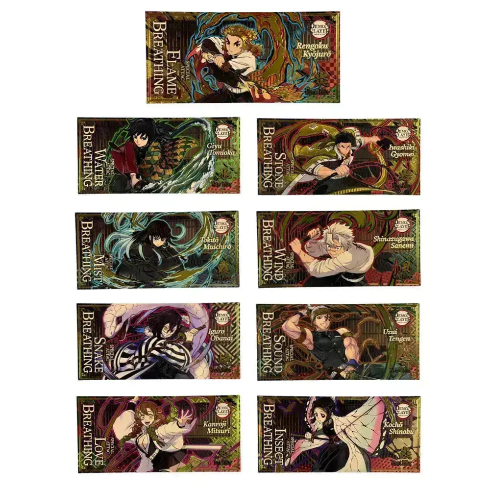 Nine Pillars Slayers Gold Foil Embossed Collector Commemorative Card