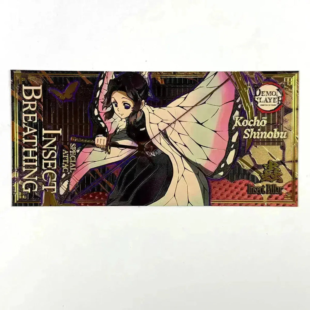 Nine Pillars Slayers Gold Foil Embossed Collector Commemorative Card