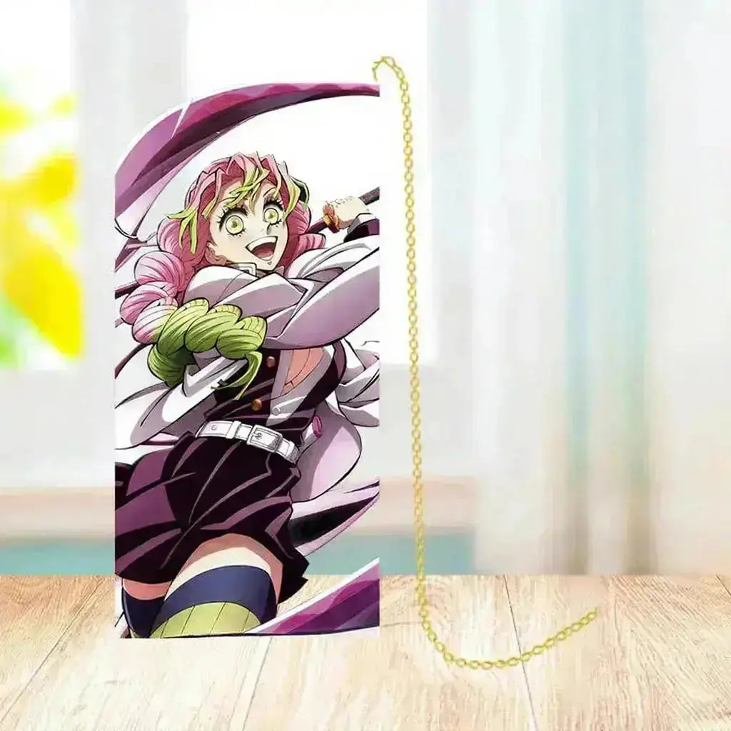 Nine Pillars Slayers Premium Engraved Metal Bookmark with Tassel