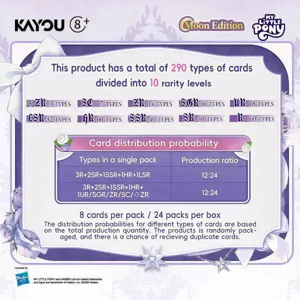 Kayou Official My Little Pony Friendship Eternal Moon Edition Series 3 Trading Card Booster Box