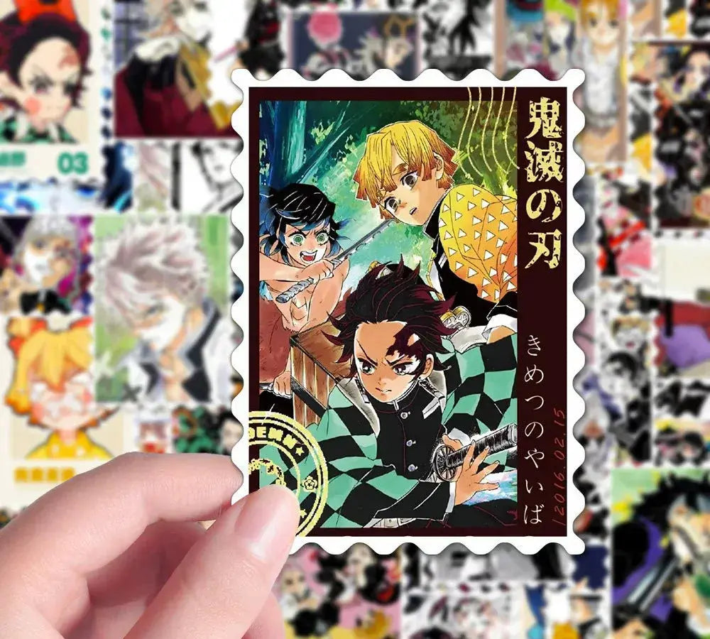 Nine Pillars Slayers - Stamp-Style Waterproof Vinyl Sticker Pack