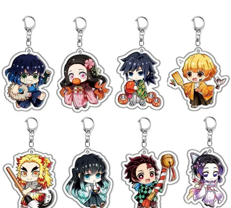Nine Pillars Slayers - Liquid Quicksand Shaker Keychain