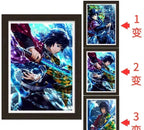 Nine Pillars Slayers - 3D Lenticular Shifting Action Poster (Home Decor)